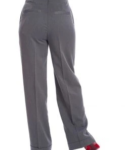 New In Banned Adventures Ahead 40's Trousers Grey