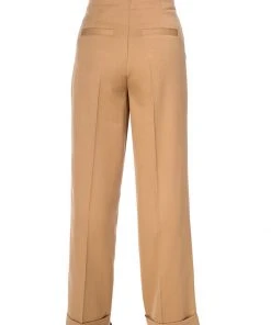 New In Banned Adventures Ahead 40's Trousers Tan Brown