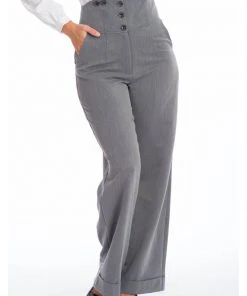 Banned Girl Boss 40's Trousers Grey