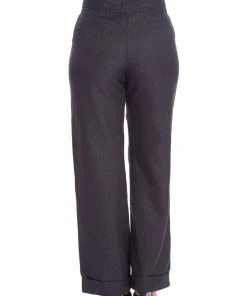 Banned Sassy 40's Trousers Grey