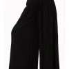 New In Banned Indiana 70's Palazzo Trousers Black