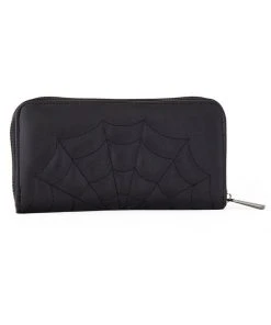 Banned Femme Fatale Spiderweb Wallet Black