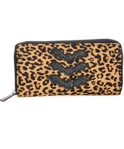 Banned Night Wings Bats Wallet Leopard New In