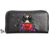 New In Banned Poison RIP Skull Wallet Black
