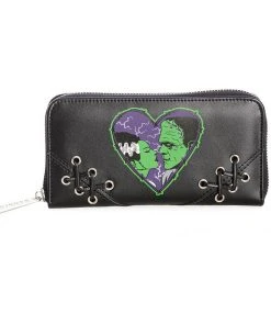 Banned Frankenstein And Bride Wallet Black New In