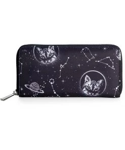Banned Space Cat Wallet Black New In