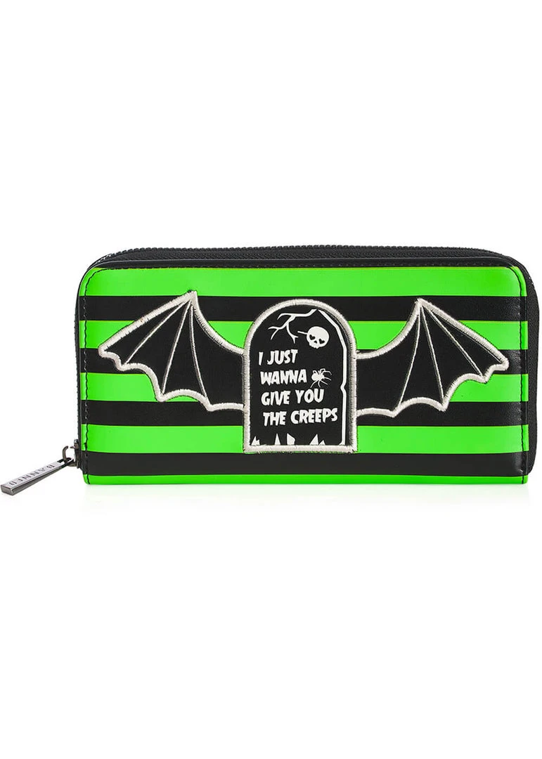 Banned Give You The Creeps Wallet Green