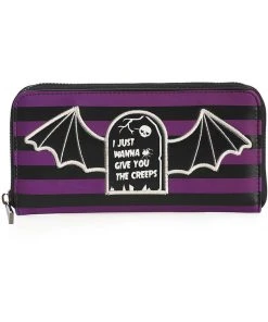 Banned Give You The Creeps Wallet Purple