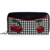 Banned Rockabilly Cherry 50's Wallet Black New In