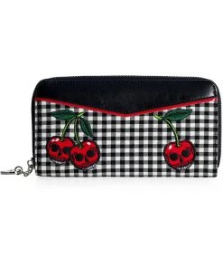 Banned Rockabilly Cherry 50's Wallet Black New In