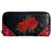 Banned Rockabilly Rose 50's Wallet Black