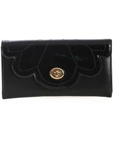 Banned Scalloped Wallet Black New In