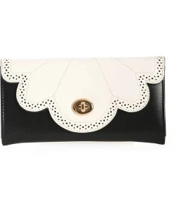 New In Banned Scalloped Wallet White