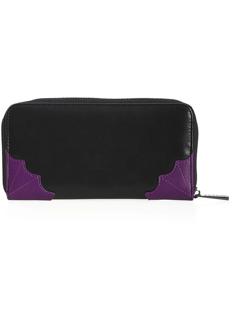 New In Banned Spell On Me Cat Wallet Black