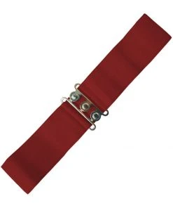 Banned Elastic Belt Burgundy
