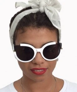 Banned Giovanna 60's Sunglasses White New In