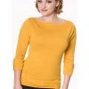 Banned Addicted 50’s Sweater Mustard