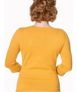 Banned Addicted 50’s Sweater Mustard