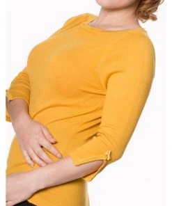 Banned Addicted 50’s Sweater Mustard