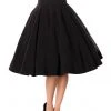 Belsira Paris 50's Swing Skirt Black New In