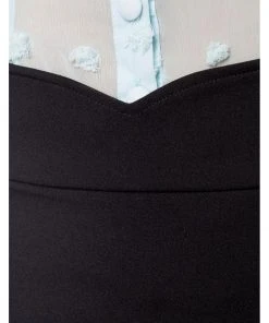 Belsira Jasmine 50's Pencil Skirt Black New In