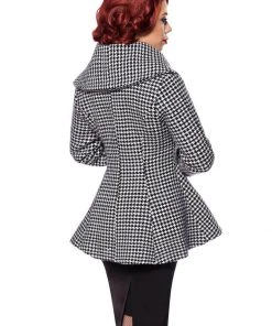 Belsira Edie 40's Blazer Jacket Black White New In