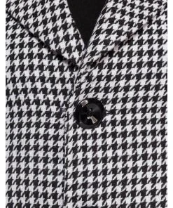 Belsira Edie 40's Blazer Jacket Black White New In