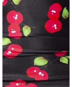 New In Belsira Cherry Bikini Bottom Black