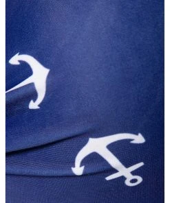 Belsira Summer Anchor Bikini Top Blue