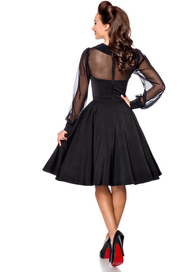 Belsira Fiona 50's Swing Dress Black