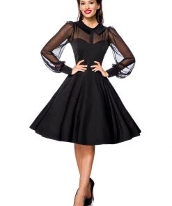 Belsira Fiona 50's Swing Dress Black