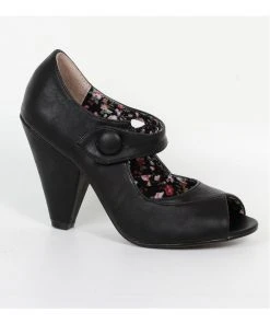 Bettie Page Shelly 40's Pumps Black