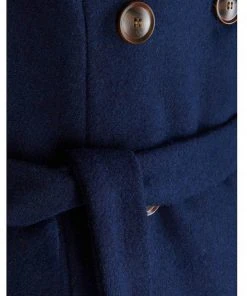 Bright & Beautiful Caron 70's Coat Navy New In