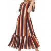 Bright & Beautiful Andy Autumn Striped 70's Dress Multi New In