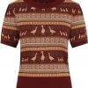 Bright & Beautiful Bella Duck Fair Isle 60's Jumper Brown