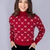 New In Bright & Beautiful Dylan Fair Isle 60's Jumper Red