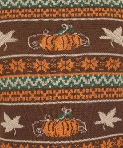 Bright & Beautiful Bella Pumpkin Fair Isle 60's Jumper Brown New In