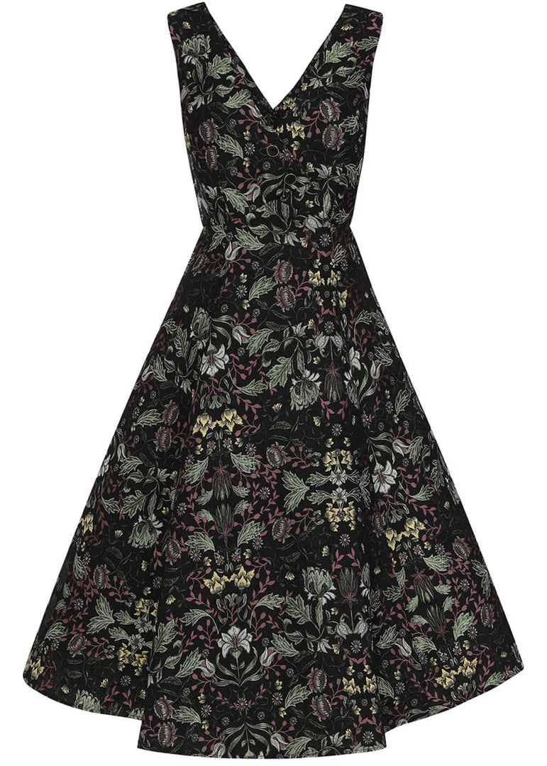 New In Bright & Beautiful Melissa Nature Nouveau 50's Swing Dress Multi