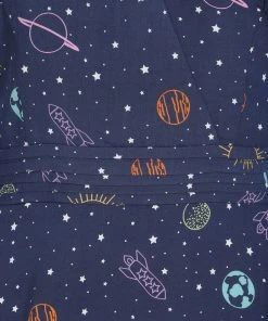 Bright & Beautiful Ashley Galaxy Dreamer 70's Maxi Dress Blue New In