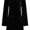 New In Bright & Beautiful Emberson Velvet 60's Dress Black
