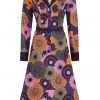 Bright & Beautiful Gracen Groovy Floral 60's Dress Multi