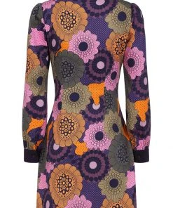 New In Bright & Beautiful Annabelle Groovy Floral 60's Dress Multi