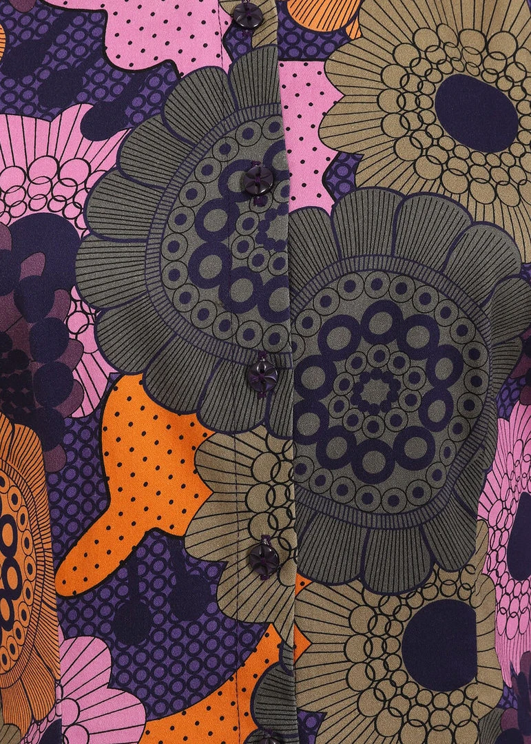 New In Bright & Beautiful Annabelle Groovy Floral 60's Dress Multi