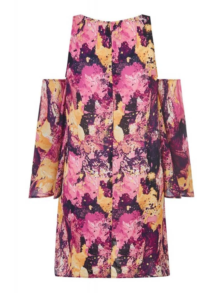 Bright & Beautiful Natasha Marble Galaxy 60's Dress Multi New In