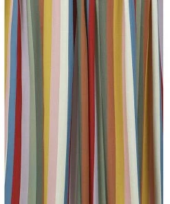 Bright & Beautiful Maria Deckchair Stripe Rainbow Midi 60's Skirt Multi New In