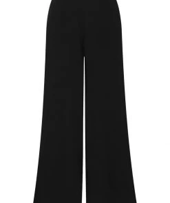 Bright & Beautiful Kim Daisy Dreamer 70's Trousers Black