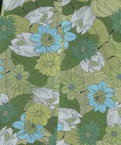 Bright & Beautiful Jayleen Floral Palm 60's Swing Dress Green