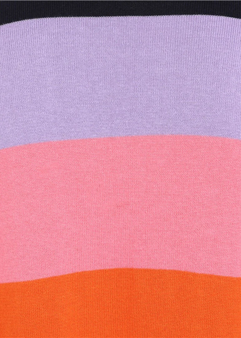 New In Bright & Beautiful Charlotte 70's Rainbow Cardigan In Multi