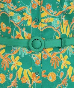 Bright & Beautiful Gracen Holiday Trip 70's Dress Multi New In