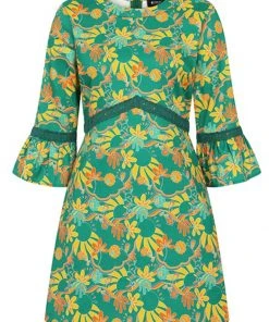 Bright & Beautiful Emily Holiday Trip 60's Dress Multi New In